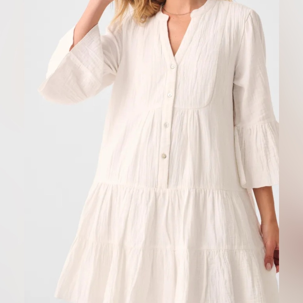Faherty Cotton Gauze Dress size S